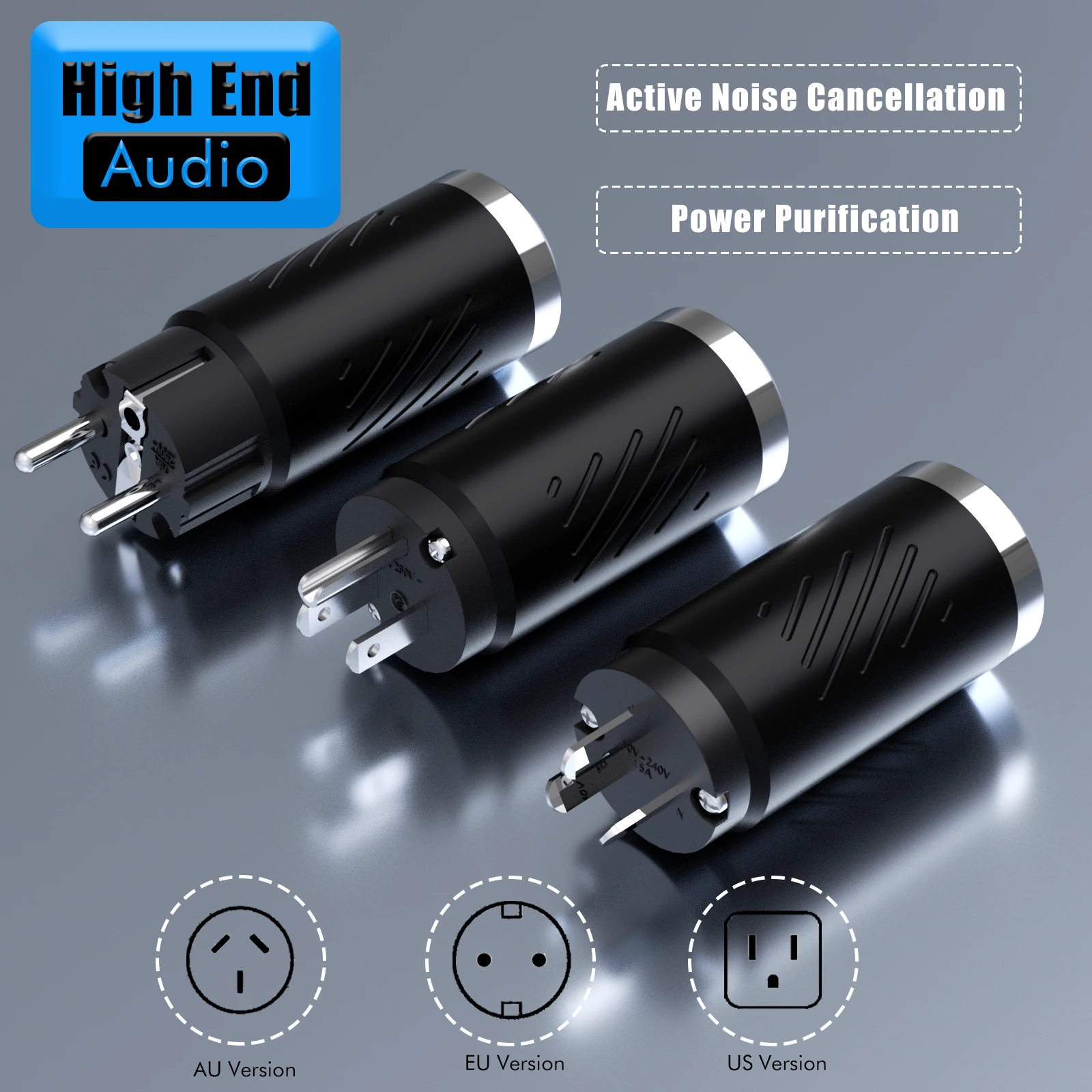 HIFI Audio Power Noise Absorber Anti-thunder Reduce Nioise EMI Filter Alternating Current Power Filter Anti-interference