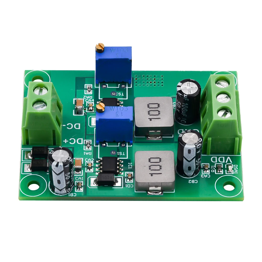 DC5.5V-35V Positive Negative Voltage Stabilizing Power Supply Module Low Ripple Linear Adjustable Stabilizing Voltage Regulator