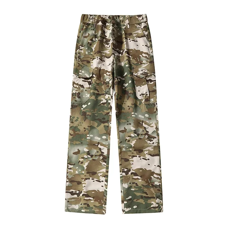 

Men's Waterproof Cargo Pants Tactical New Training Combat Trousers Multi Pockets Trendy Versatile Bottoms