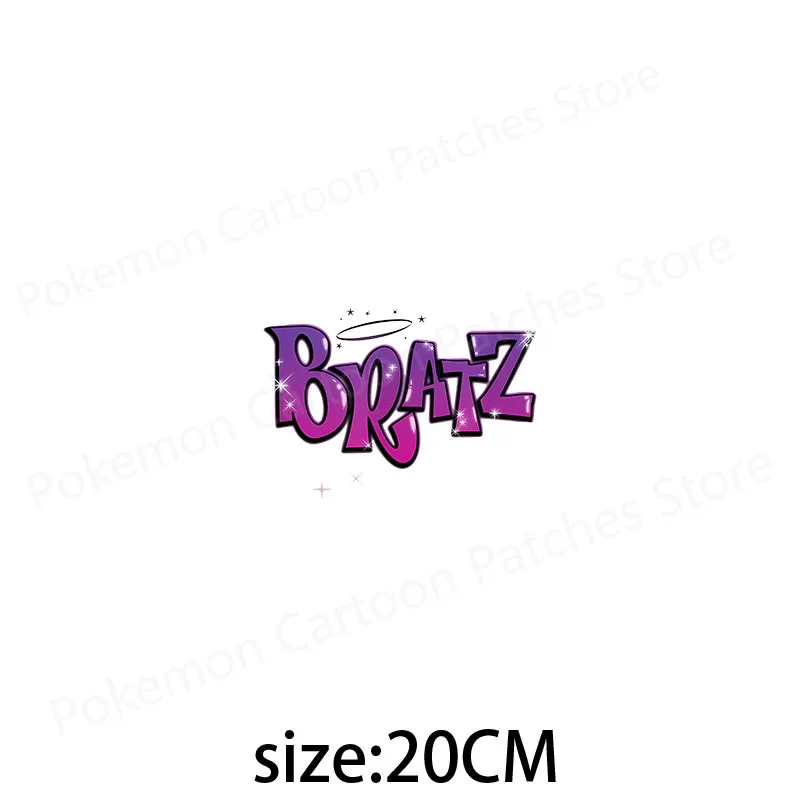 Bratz Cartoon Patches for Clothing Heat Transfer Anime Stickers for Clothes DIY T-Shirts Applique for Girls Custom Decor Gifts