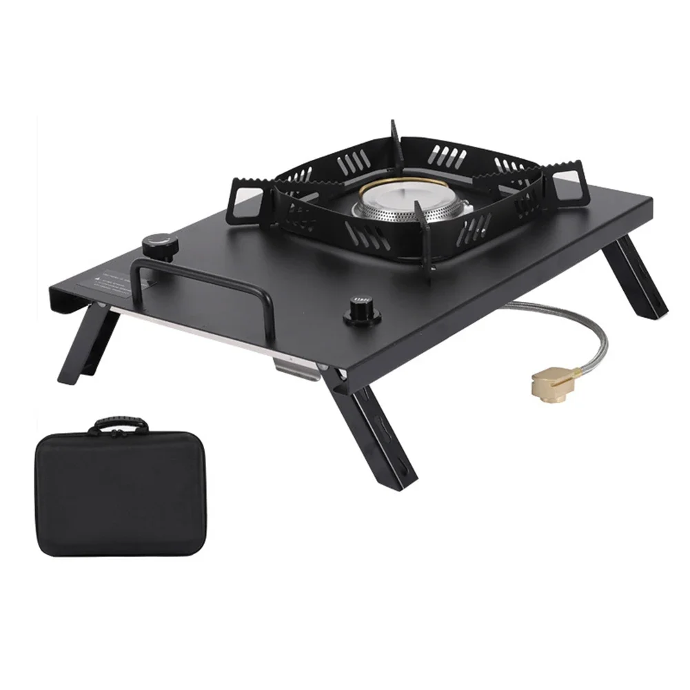 

Camping Trips Camping Stove Compact Gas Cooker For IGT Table Copper Construction Drain Basket Foldable Storage