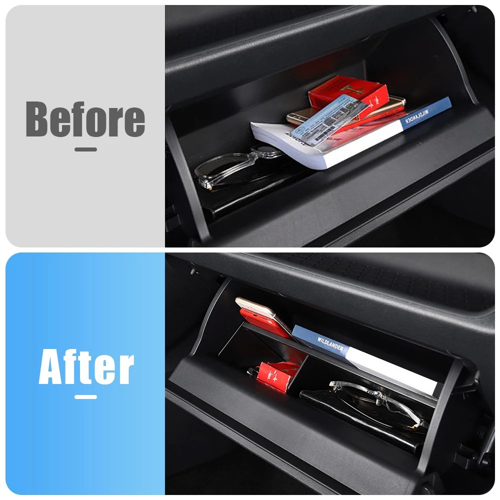 For Toyota RAV4 XA50 Hybrid 2019 2020 2021 2022 2023 2024 2025 Car Glove Box Partition Expansion Storage Organizer Accessories