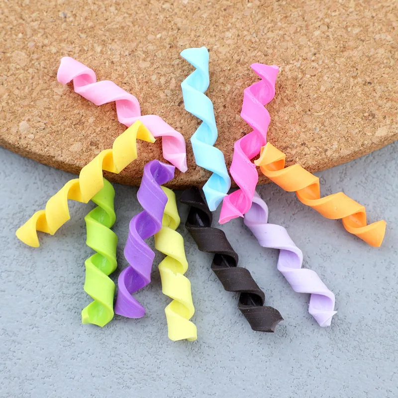 30pcs New Chocolate Chips Resin Flatback Candy Chunky Kawaii Fake Food Cabochon for Craft DIY Stick Slime Filler Decor Accessory