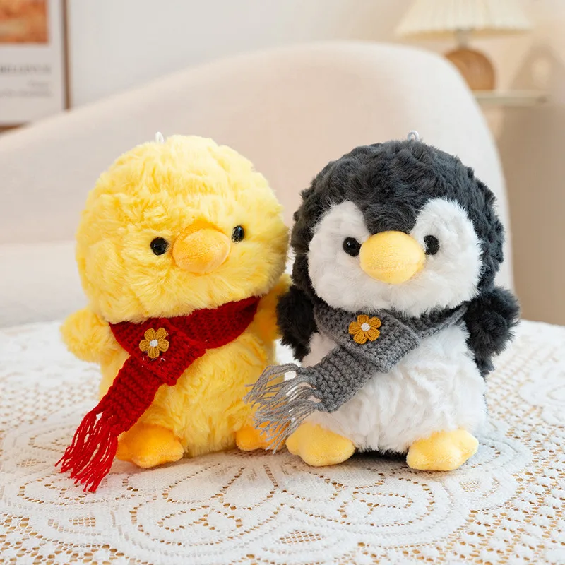 

12/16cm Adorable Pet Zoo Series Plush Toys Cute Small Animals Penguin Bear Dolls Children's Birthday Gifts