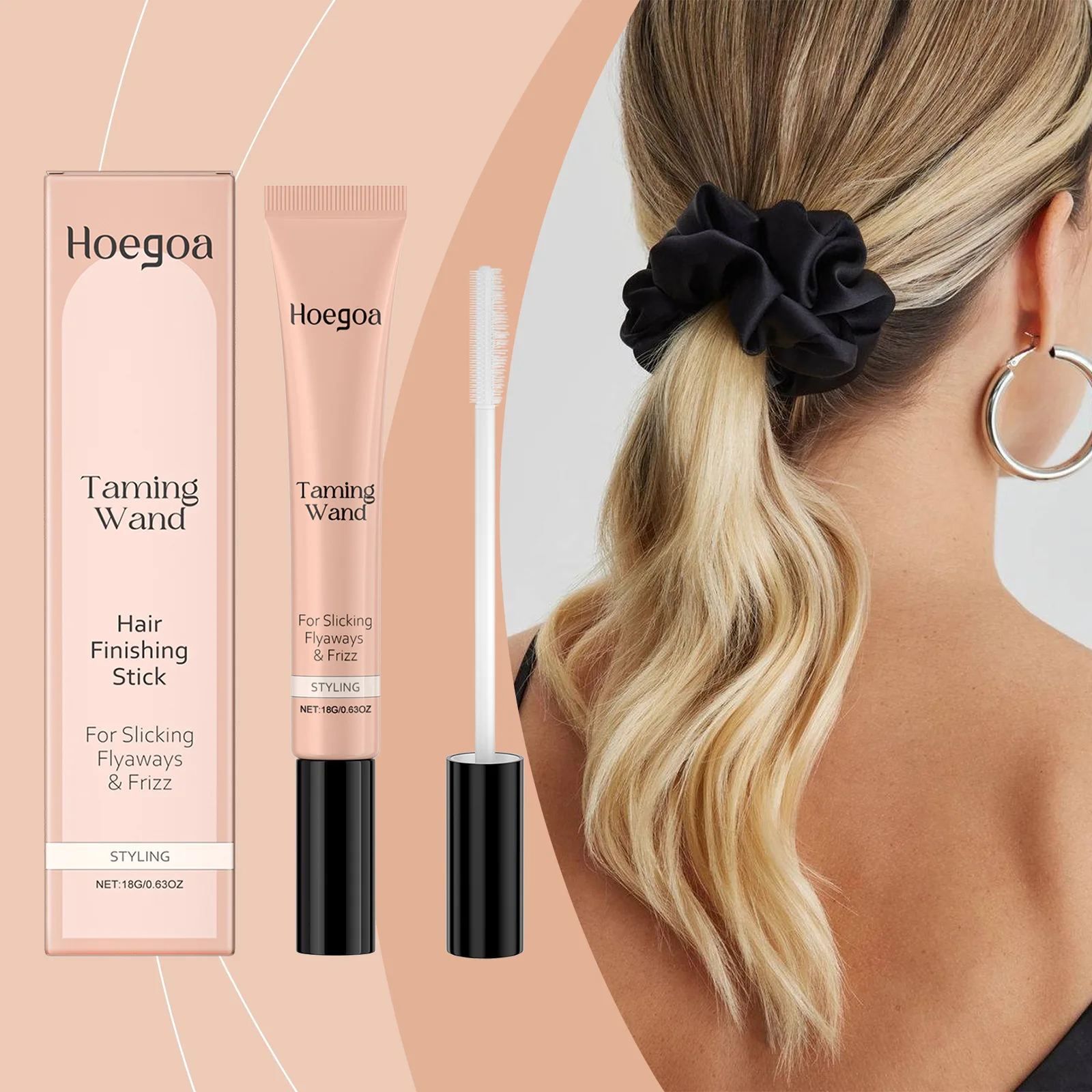 

Hair Finishing Stick Anti Frizz Flyaways Control Long Lasting Hold Pomade Moisturizing Boost Volume Daily Hair Styling Product