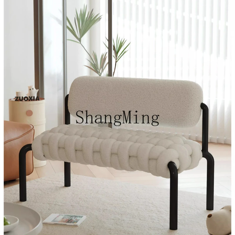 

LXY Cream Wind Bench Home Leisure Bench Soft Bag Back Chair