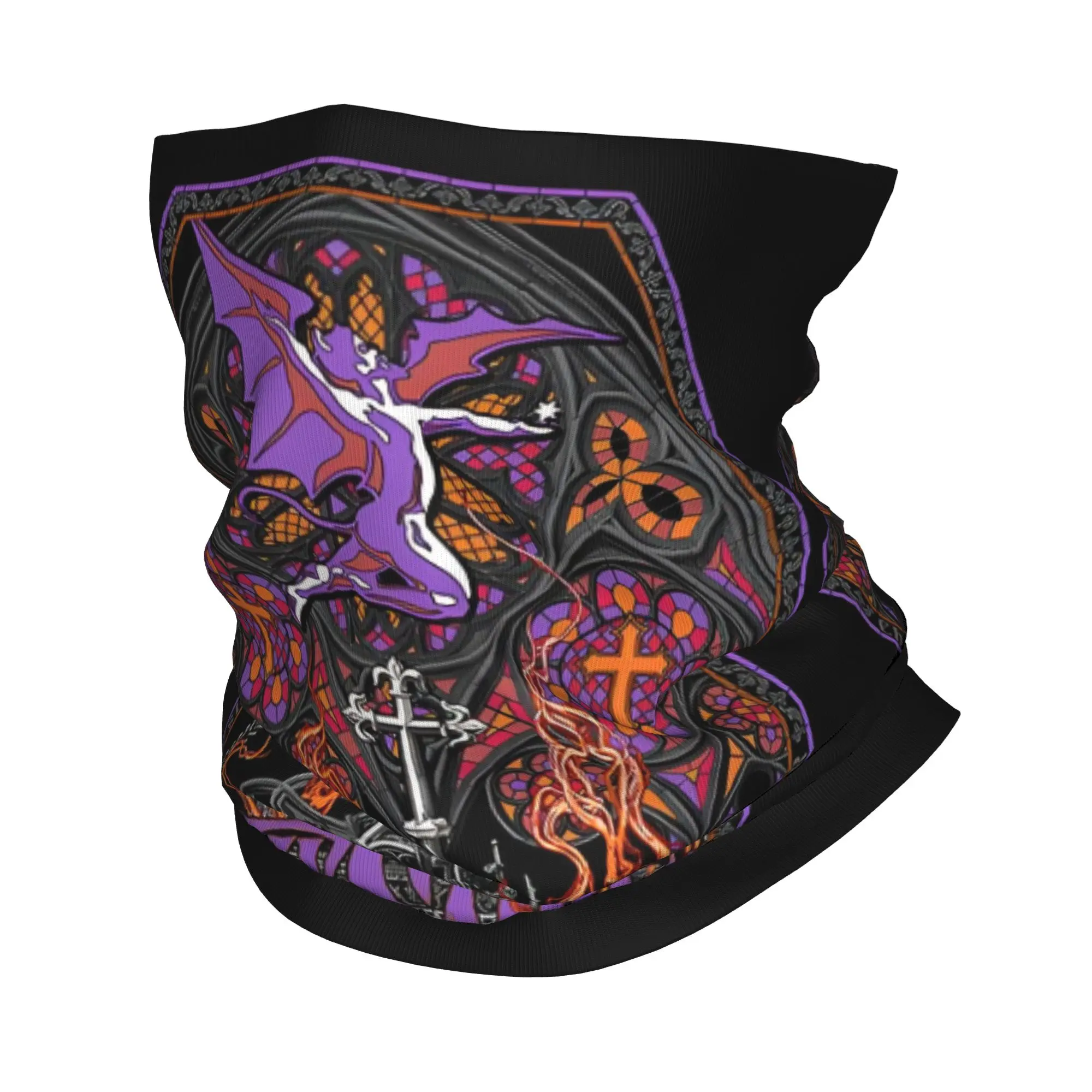 Custom S-Sabbathed Heavy Metal Winter Headband Neck Warmer Men Women Ski Running Tube Scarf Rock Metal Music Face Bandana Gaiter