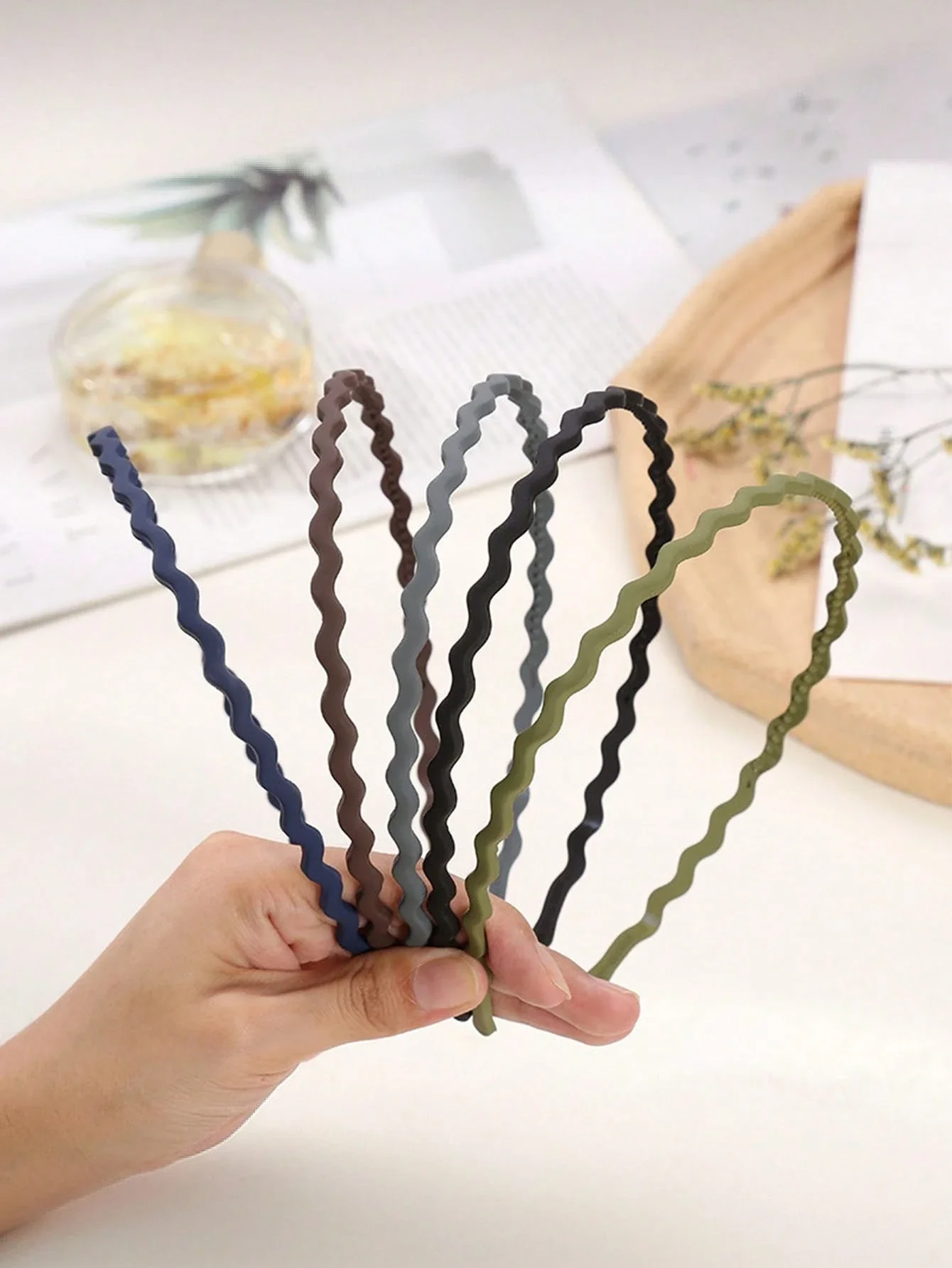 

Набор из 5/10 шт. женских волнистых повязок на голову, минималистичные повязки с тиснением в случайных цветах, подходят для повседневного использования, на каждый день, для вечеринок, для поездок на работу.