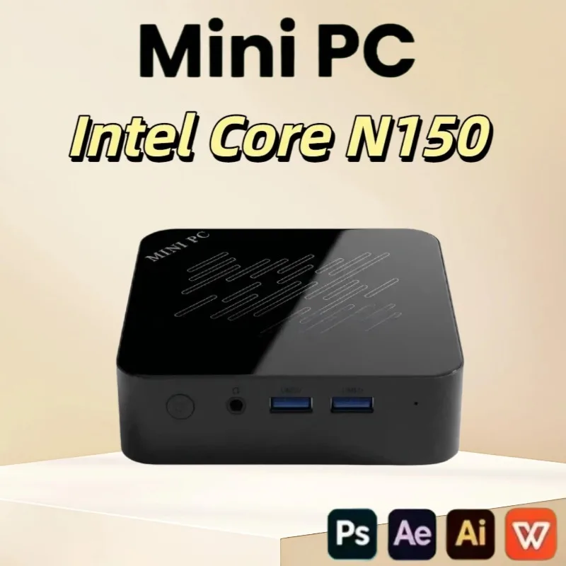 Mini PC Intel Core N150 Gamer Portable Computer 16GB RAM 1TB/2TB SSD FHD Bluetooth WiFi6 Gaming Office 4K HDMI