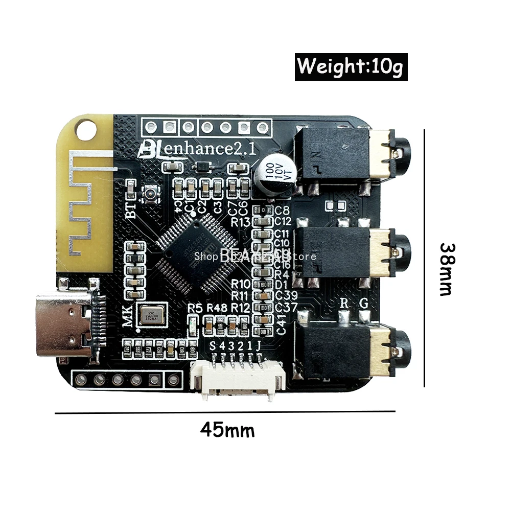 BP1048 Bluetooth 5.0 DSP Tuning EQ40 Electronic Frequency Division Module TWS Audio Stereo Pre-amplifier Tuning Board