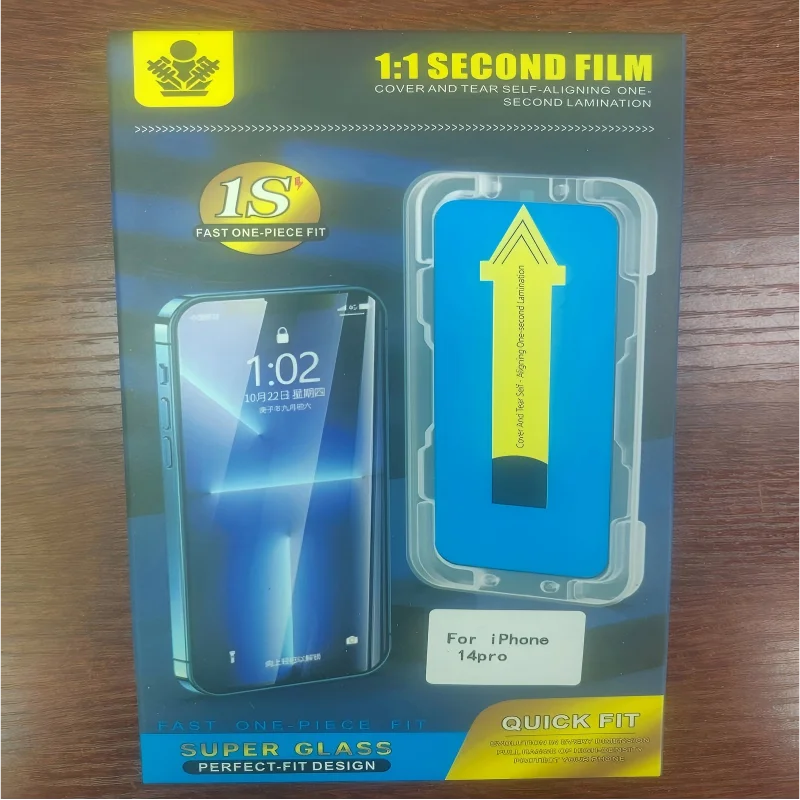 

5PCS High-definition, transparent screen protector for iPhone X/XS MAX/12/13/14 Pro/14 Pro Max with a clean room environment.