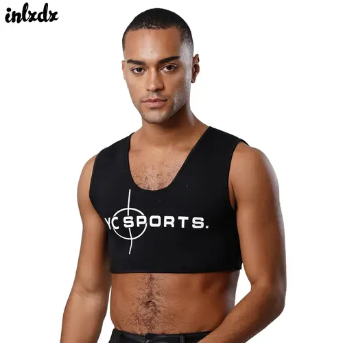 Chaleco con tirantes para hombre, chaleco deportivo con soporte para el pecho, camisetas sin mangas cortas de compresión con cuello redondo para baloncesto, fútbol, mancuernas, gimnasio y Fitness