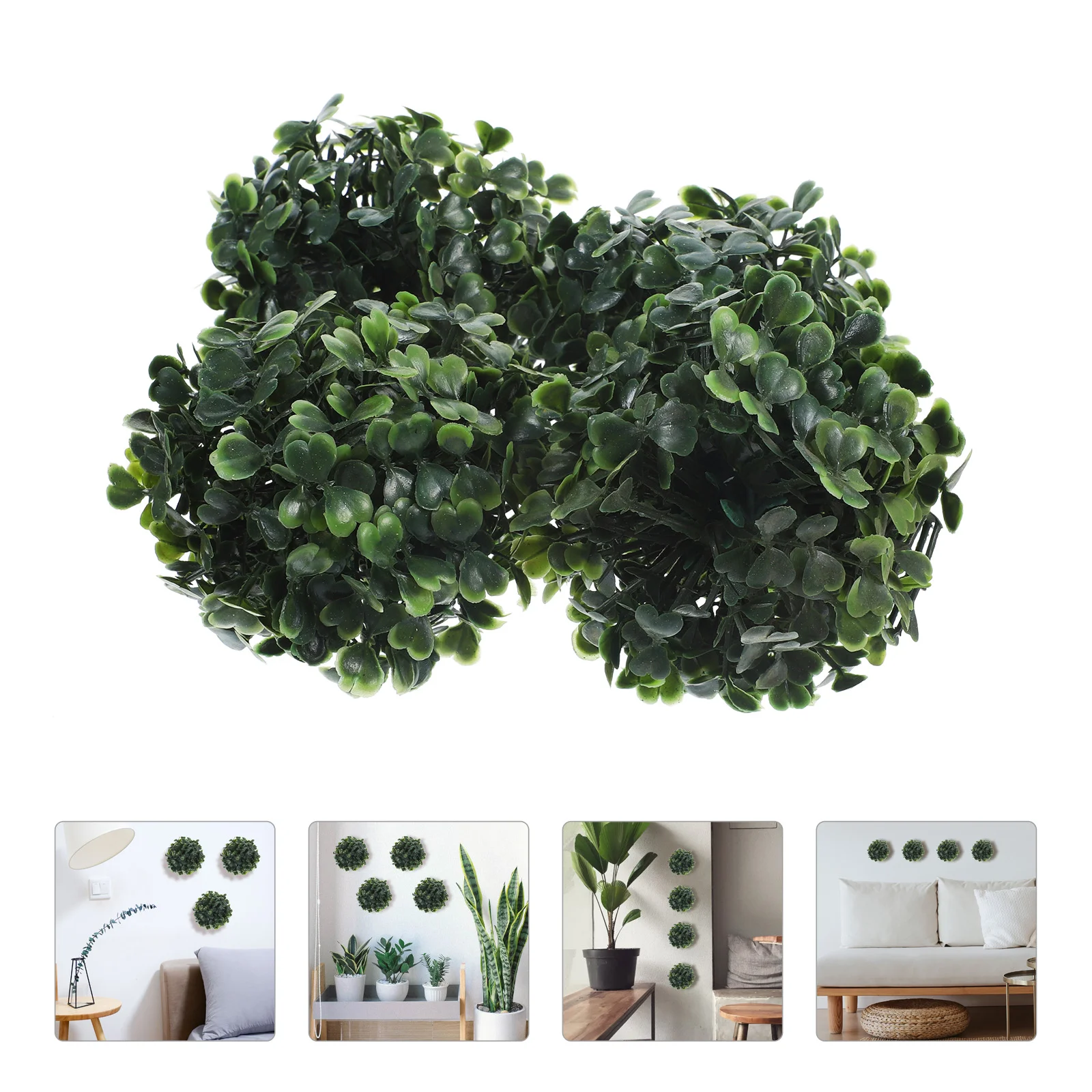 33Inches Artificial Plant Topiary Ball Fake Round Faux Boxwood Balls Christmas Decor Balls Backyard Balcony Wedding