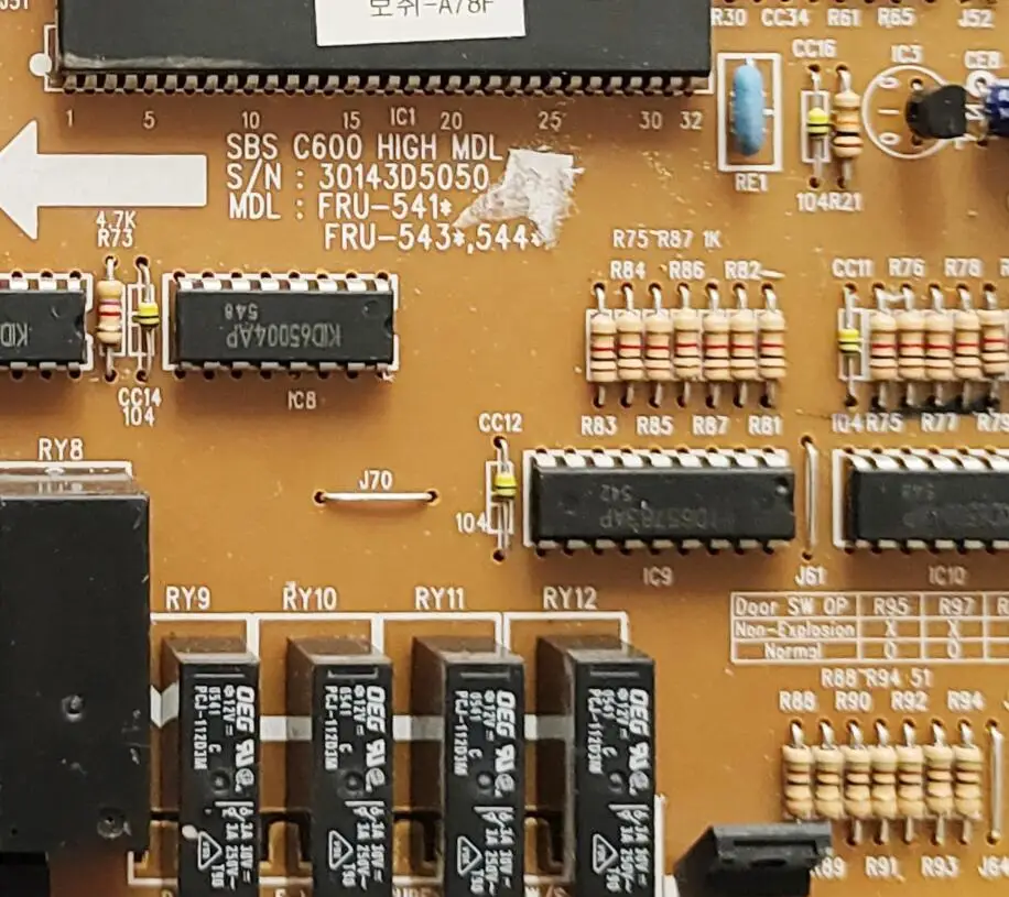 used for refrigerator computer board 30143D5050 part