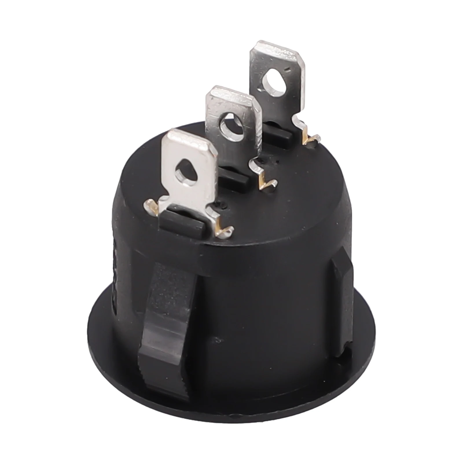 Interruptor de balancim redondo preto para carro, 20mm SPDT Power Switch, 2 Pin Toggle Switch, acessórios automotivos, 10A, 12 V, 250V