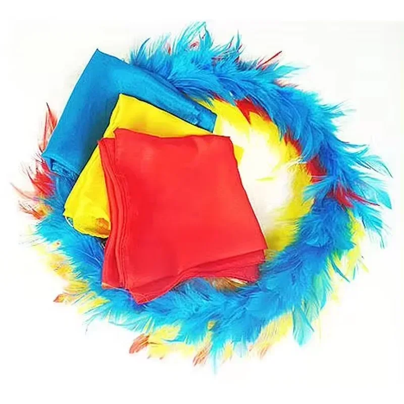 Color Changing Feather Stage Magic Close Up Magie Tricks Illusions Comedy Gimmick Props  Accessories Magician