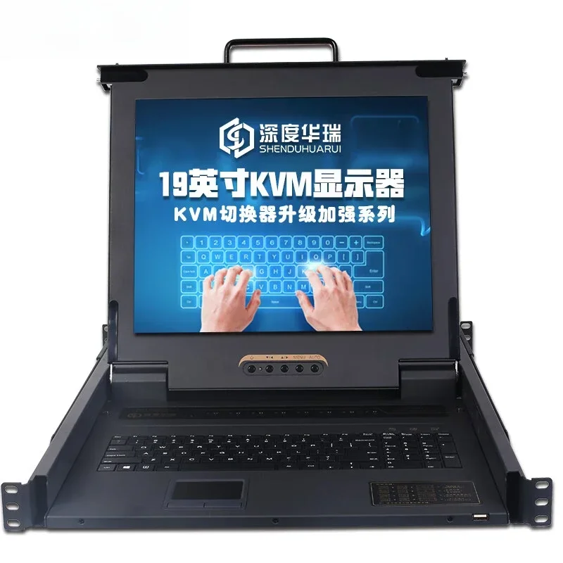 

Switcher 19-inch rack pull-out server cabinet display 4-in-1 console