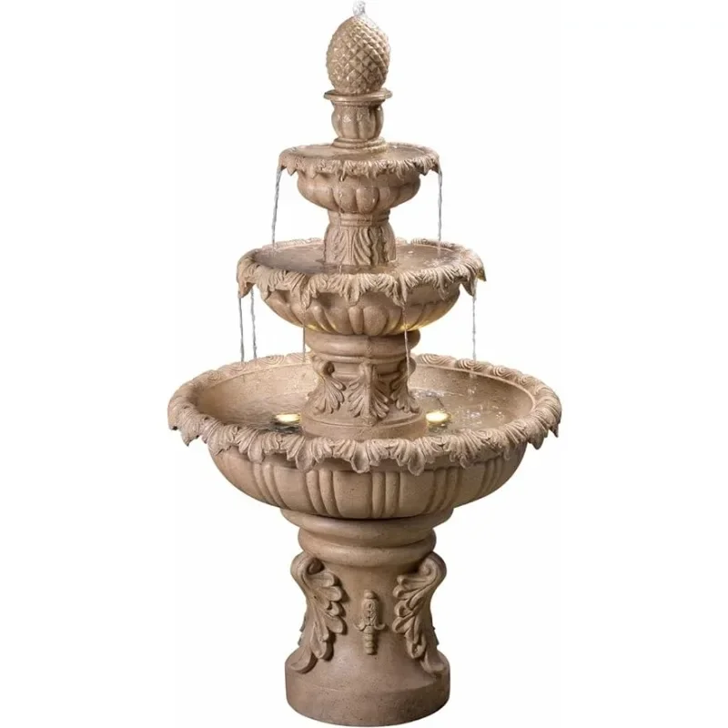 

Kenroy Home 51010SNDST Ibiza Water Fountain, Outdoor Floor Fountain, Sandstone