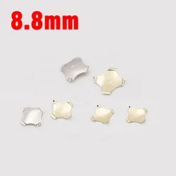 10PCS Cross Shape Metal Reset Switch 8.7 8.8 MM Micro Membrane Switch 4 Legged Metal Spring With Claw Buckle