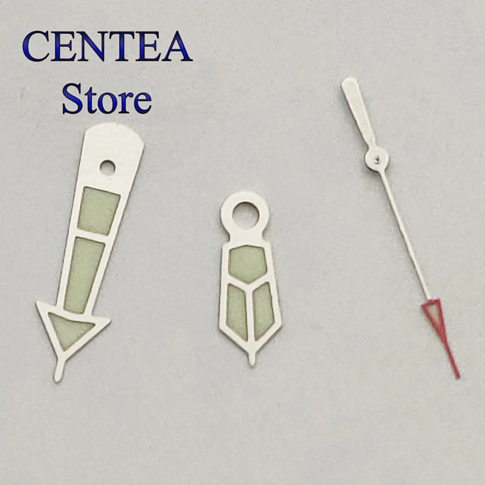 Richus นาฬิกาเงินทองคำสีกุหลาบมือสีเขียวส่องสว่างพอดีกับ NH35 NH36การเคลื่อนไหว