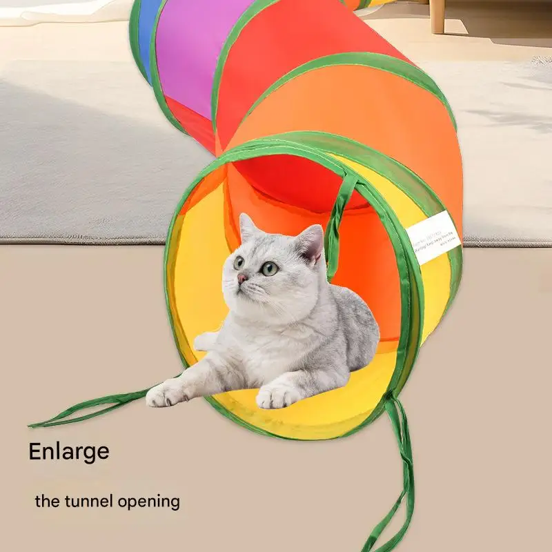 Туннель для кошек, складной туннель, товары для домашних животных, игровой туннель, игрушка для кошек, интерактивная забавная игрушка для котят, игрушка для кроликов, животных, игровой туннель, трубка