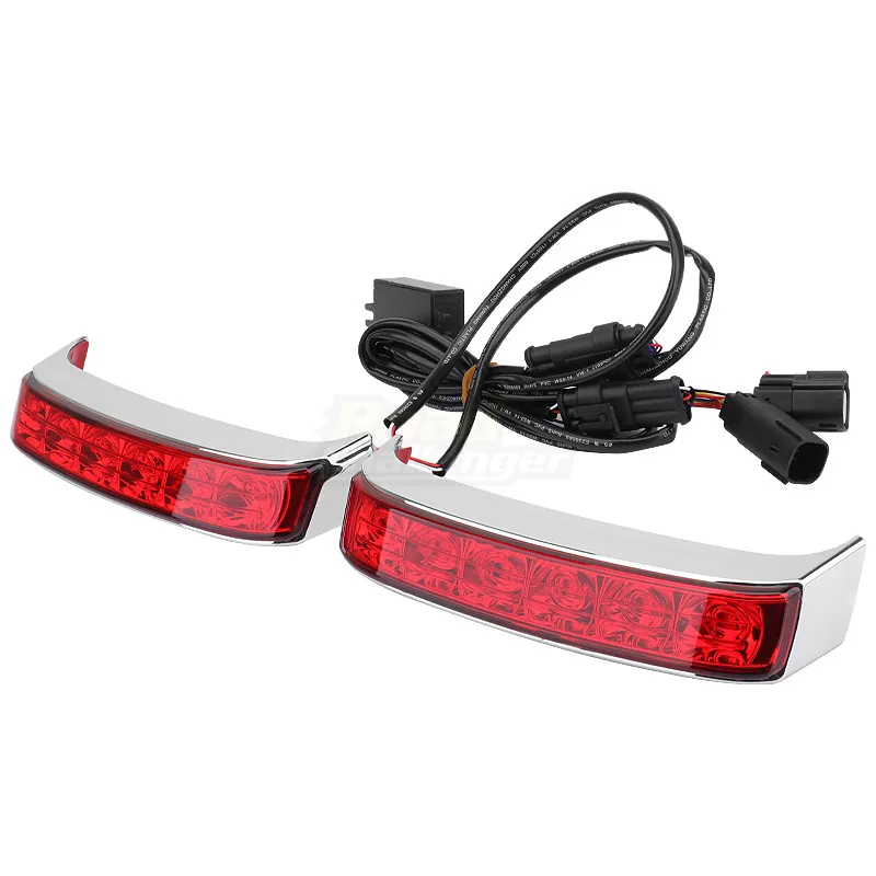 Motorcycle Saddlebag Luggage Tail Turn Signal Light Run Brake LED Rear Lamp For Harley Touring 2014-2022 FLHR FLHRXS Road King