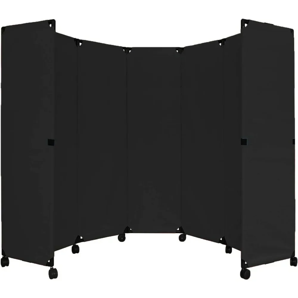 

Portable Folding Wall Partition | Economical 5 Panel Design | Portable Room Divider On Wheels | Adjustable