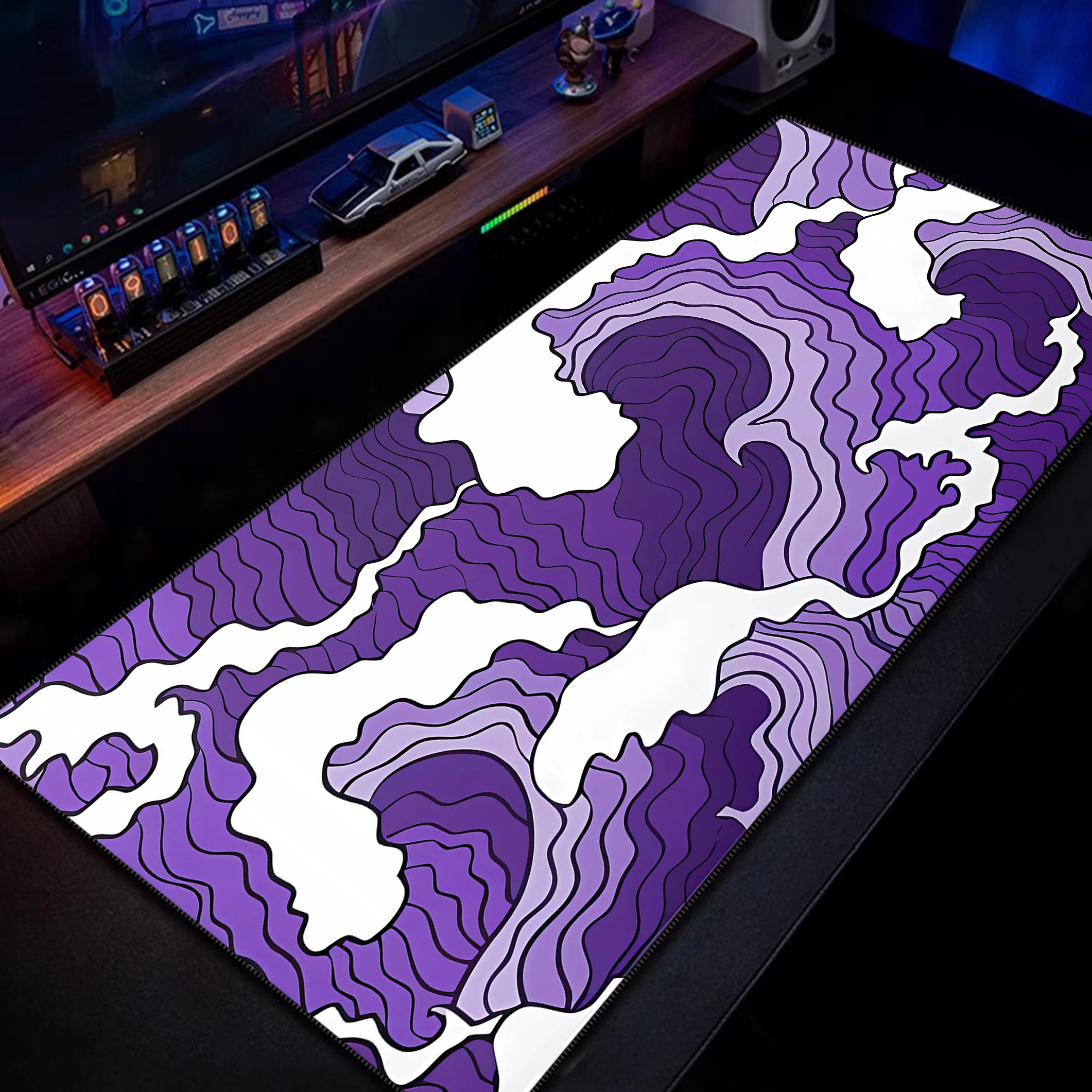 Great Wave Art  Mouse Pad Large Anti-Slip Rubber Gaming MousePad Durable Desk Pad Thick Seam Edge Suitable For Office And Gaming