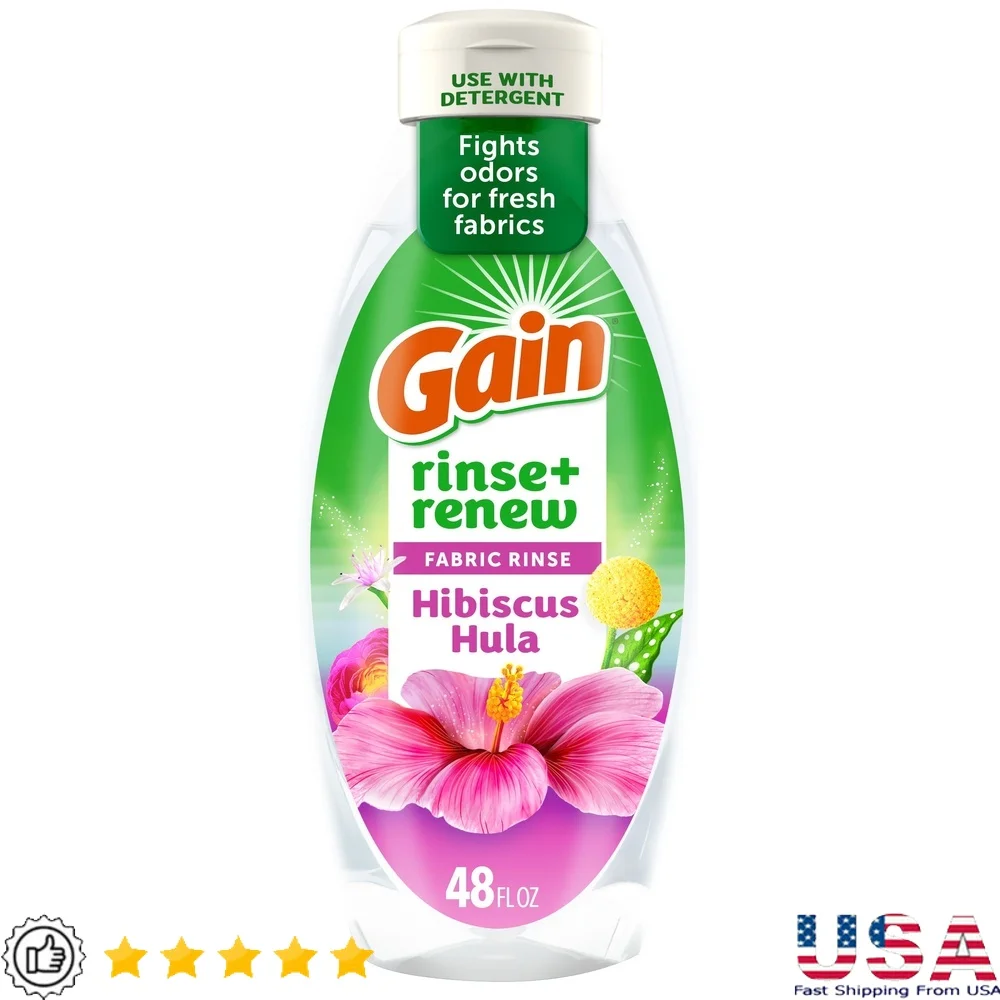 

Умягчитель для полоскания и обновления ткани, ополаскивающий запах, истребитель гибискуса, аромат хулы, 48 жидких унций