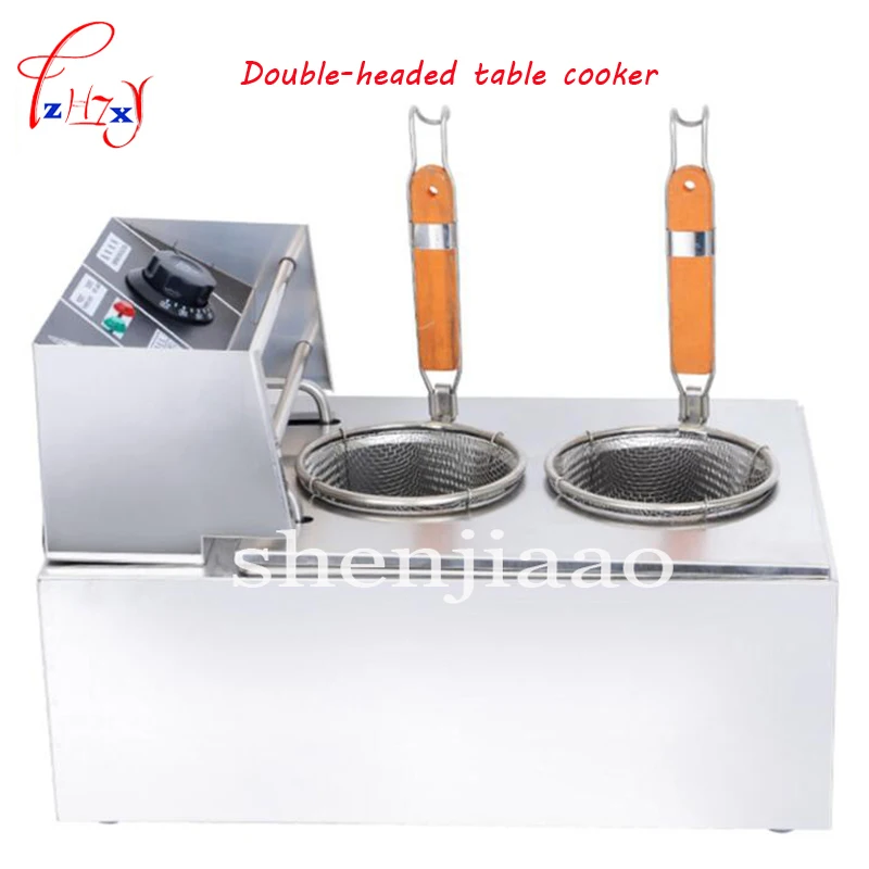 1PC 220V electric pasta cooker boiler stainless steel double pasta pot noodle machine MY-EH81M  electric noodle cooker