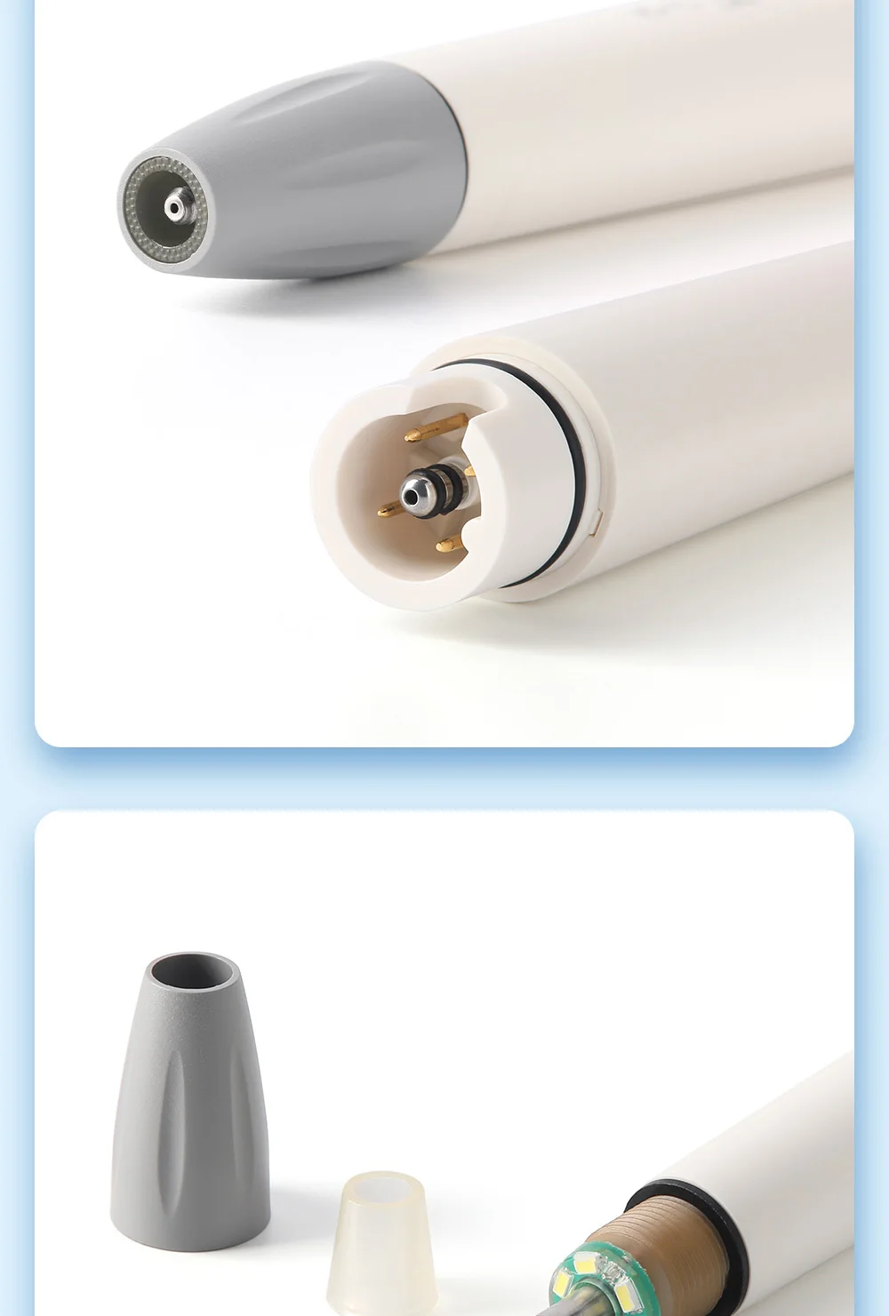 AZDENT Dental Ultraschall-Piezo-Scaler-Handstück mit LED-Beleuchtung, Plug-in-Griff, passend für EMS Woodpecker VRN DTE SATELE Ultraschall-Scaler – Detail 26