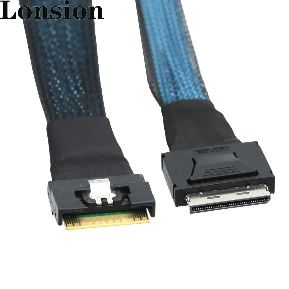 

Flexible PCIE GEN 4 SlimSAS 8654 to OCulink 8611 8i Durable Server Internal Cable