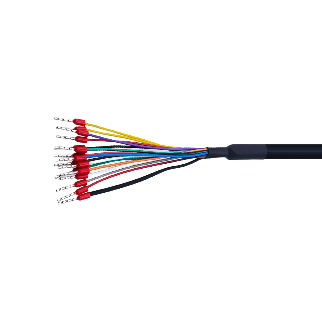 HD15 15Pin 3 Row Serial Cable Single End Wire VGA High Density D-Sub 15 Core Terminal Connector