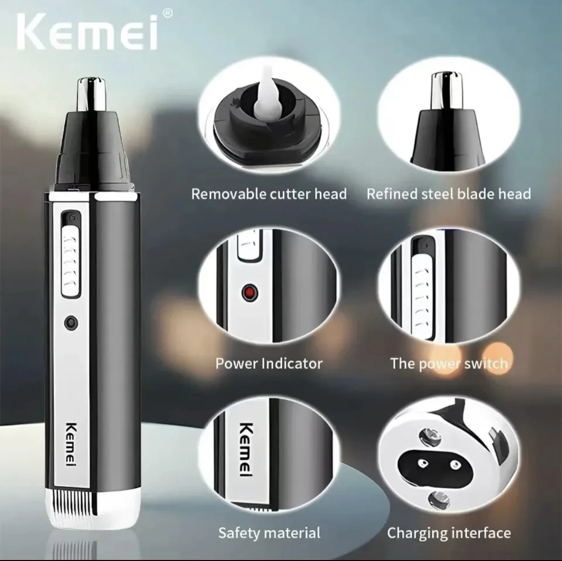 Kemei-6630 코털 트리머 코 귀 청소기용 충전식 - Men'S Grooming Ear Hair 리뷰 및 가격