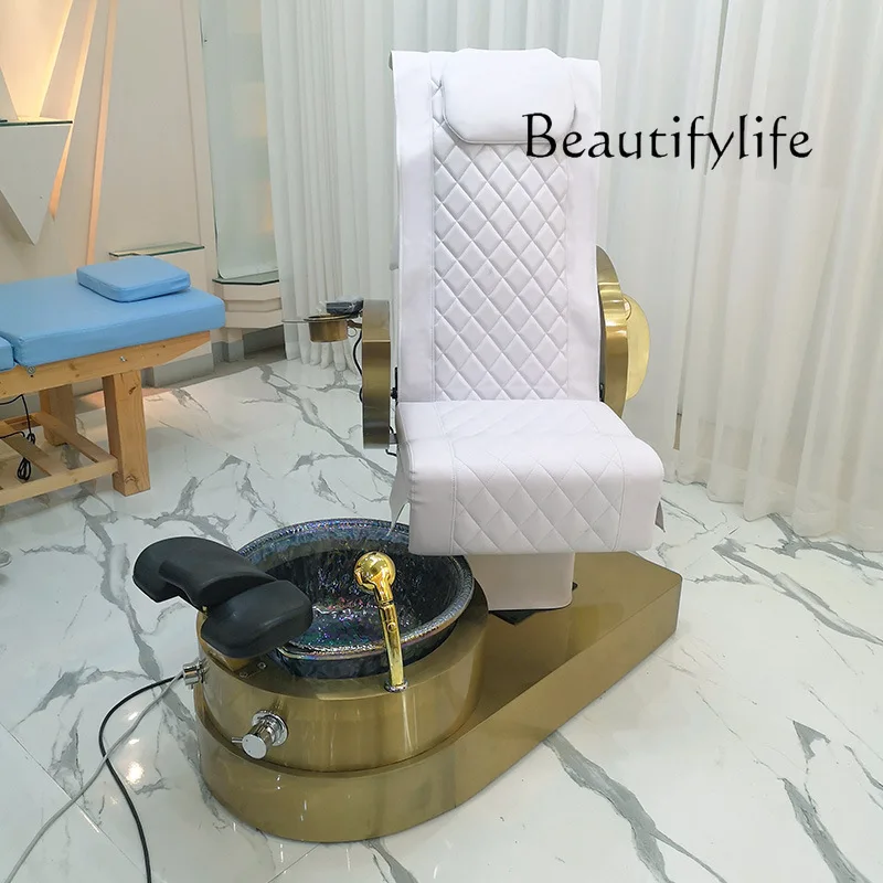 Light luxury foot massage sofa Electric recliner Rotatable foot soaking sofa Nail art sauna Foot bath Leisure