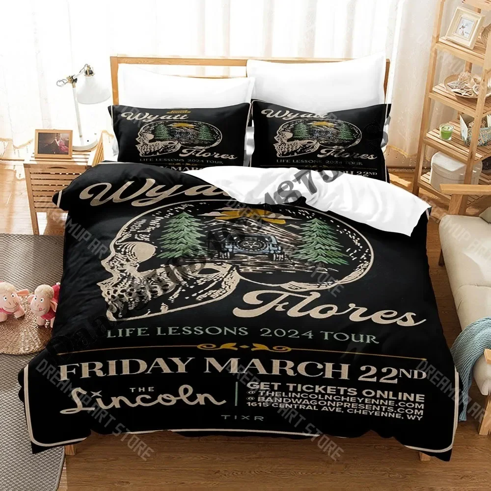 2026 3D Print Wyatt Flores Bedding Set Single Twin Full Queen King Size Bed Set Adult Kid Bedroom Duvetcover Sets Bed