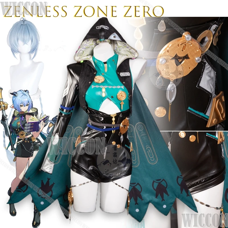 Zenless Zone Zero Lucia مجموعة أزياء تنكرية أنيمي Cosplays أزياء تنكرية أقراط شعر مستعار كوس حفلة الهالوين كوميك كون الهالوين