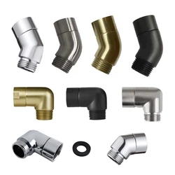 G1/2 Shower Elbow Adapter Bathroom Shower Head Arm Connector Female Male Rainfall Handheld Shower Accessory Angle 90° 135°