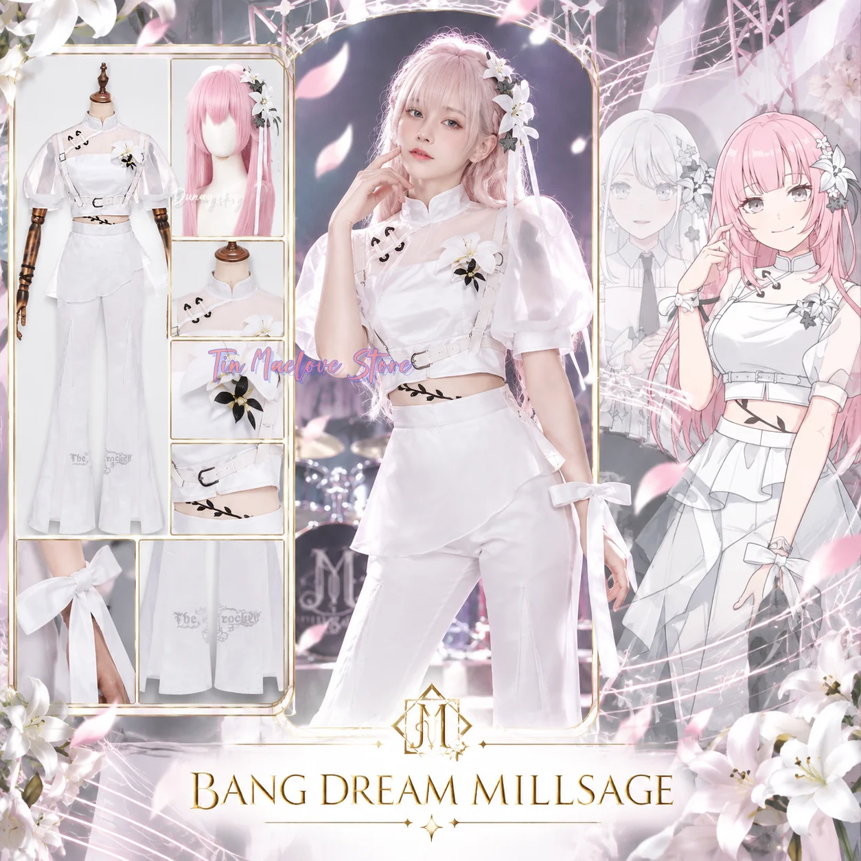 Anime Cosplay Outfits Female - Millsage Izumi Houka Drummer Stage Cosplay