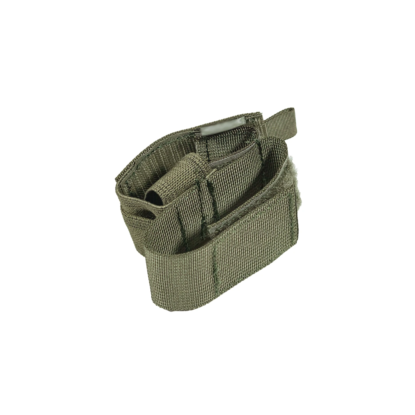 Tactical Radio Hand Mic Pouch, Molle Compatible, 500D Nylon Walkie Talkie Holder, Secure Elastic Strap, Low Profile