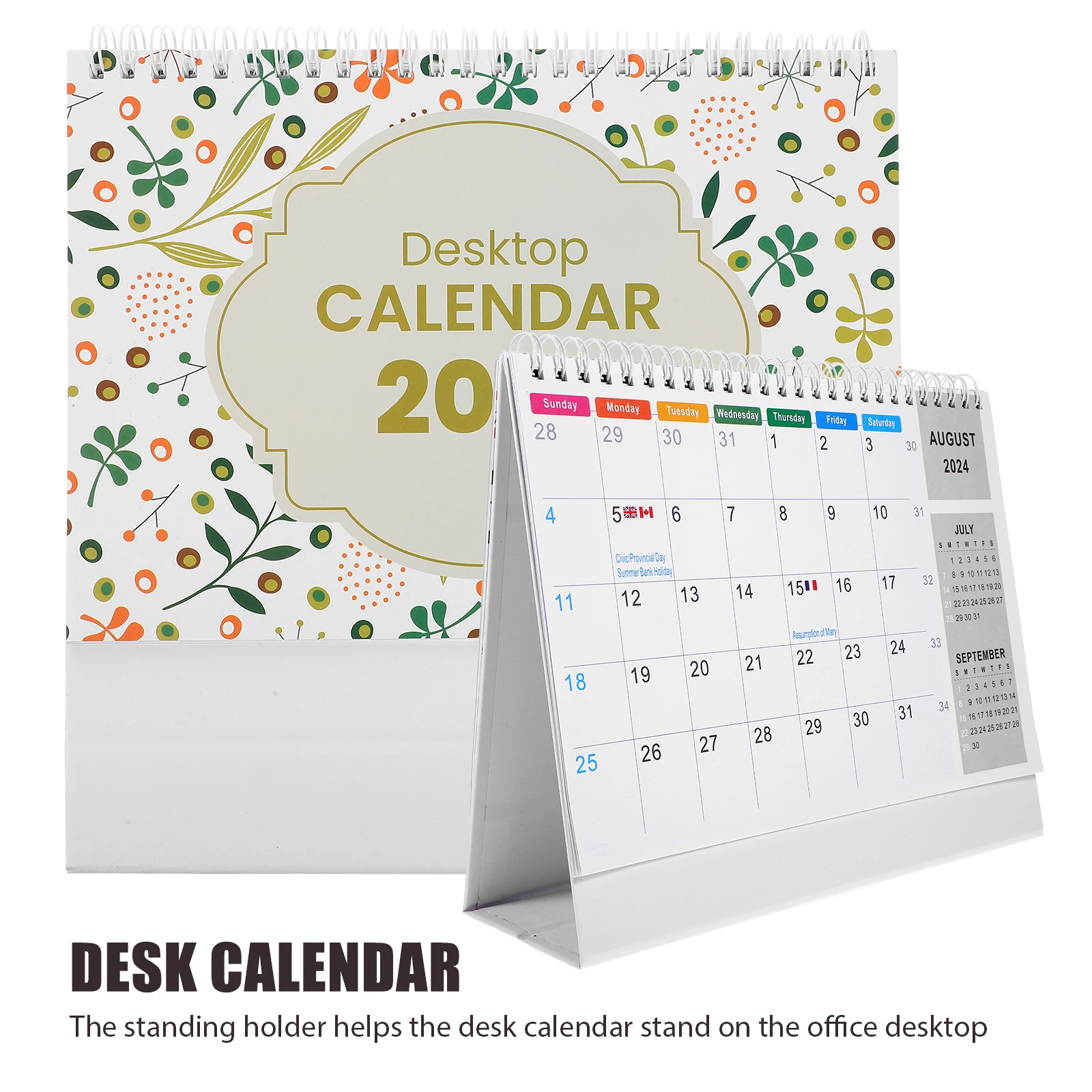 

Creative Desktop For Daily Use Standing Monthly Office Decorative Home Supply Flip Sturdy Base Desk Tabletop Standing