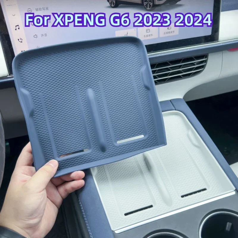 

Для Xiaopeng Xpeng G6 центральное управление, беспроводная зарядка, силиконовая противоскользящая накладка для салона автомобиля, специальные аксессуары для модификации