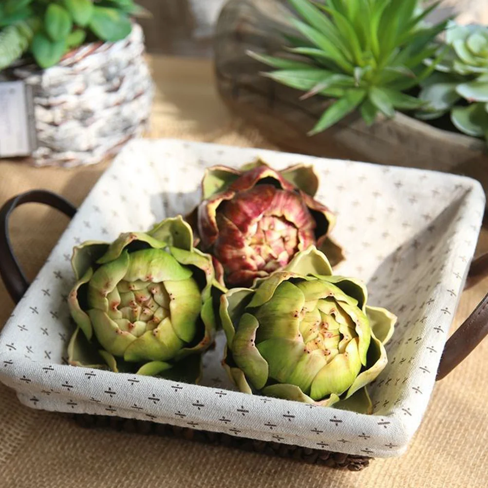 

1pc Artificial Artichoke Fake Plant Desktop Ornament For Kitchen Home Decor Party Layout Supply Preserved Look Design