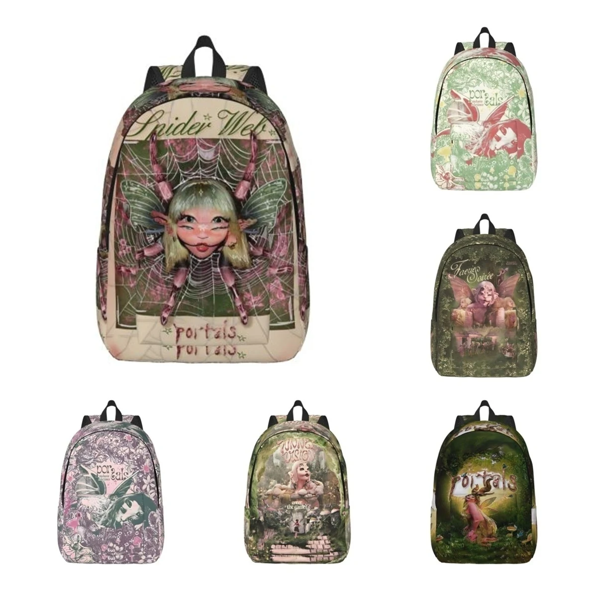 Album Melanie Martinez Portals Backpack for Men Women Fashion High School Work Daypack Music College Canvas Bags Gift