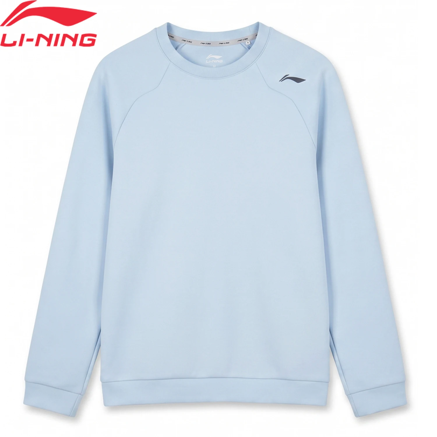 li-ning-men's-training-knit-sweatshirts-breathable-round-neck-classic-lining-fitness-sports-tops-awdw283