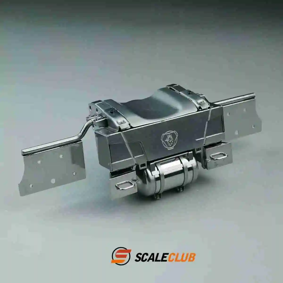 SCALECLUB Metal Rear Tail Beam Fuel Tank Decorative Parts with Anti-Slip HWL-SC-1 For Tamiya 1/14 RC Traction Truck
