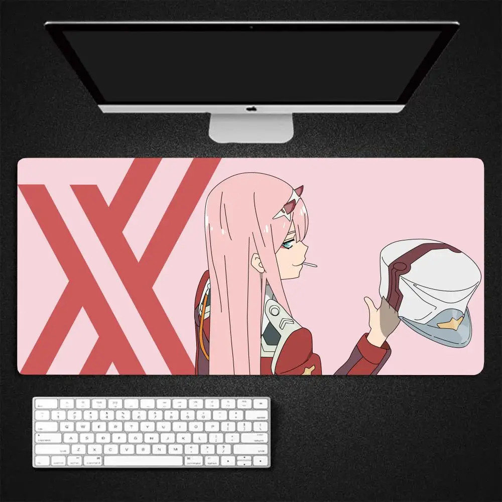 

Anime Zero Two Darling In The Franxx Mouse Pad Gaming Mousepad Large 900x400X2mm MouseMat Gamer Mause Carpet PC Desk