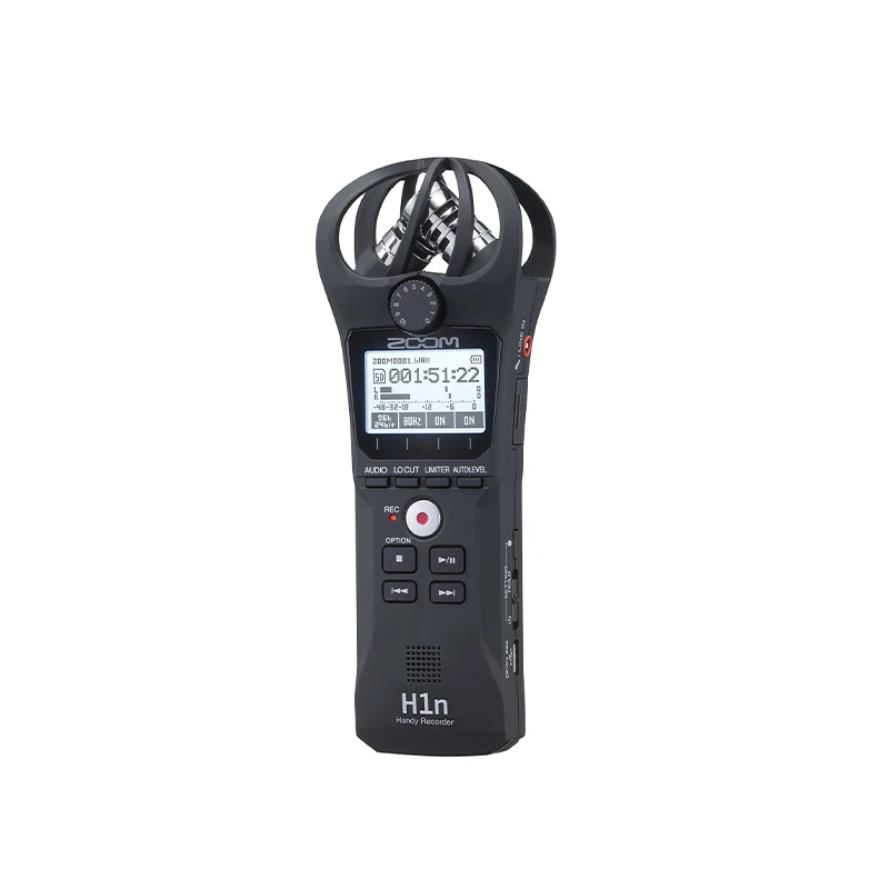 Zoom H1n Portable Recorder Onboard Stereo Microphones Camera Mountable Records to SD Card Compact USB Microphone Overdubbing