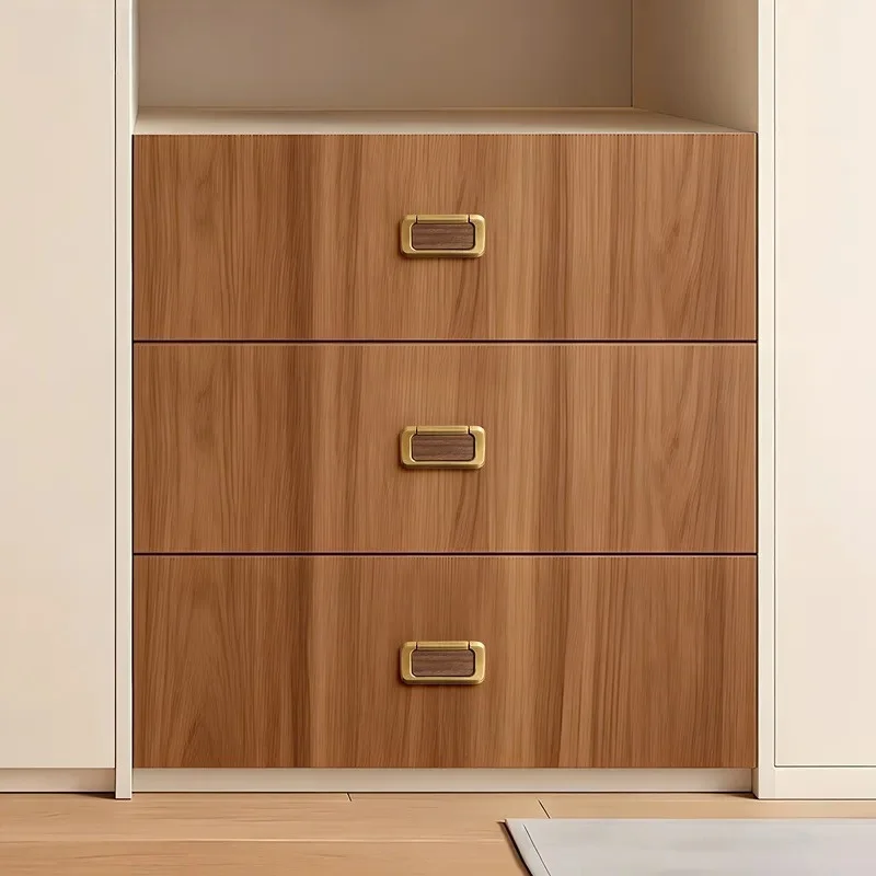 Modern Simple Invisible Drawer Handle Hidden Button Cabinet Pull for Bedside Table TV Cabinet Wardrobe Door Non Punching