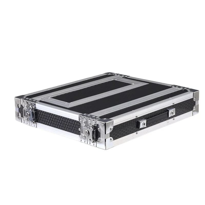 1U Aluminum Alloy Wireless Microphone Receiver Cabinet One To Two Microphone Storage Case Audio Equipment Chassis